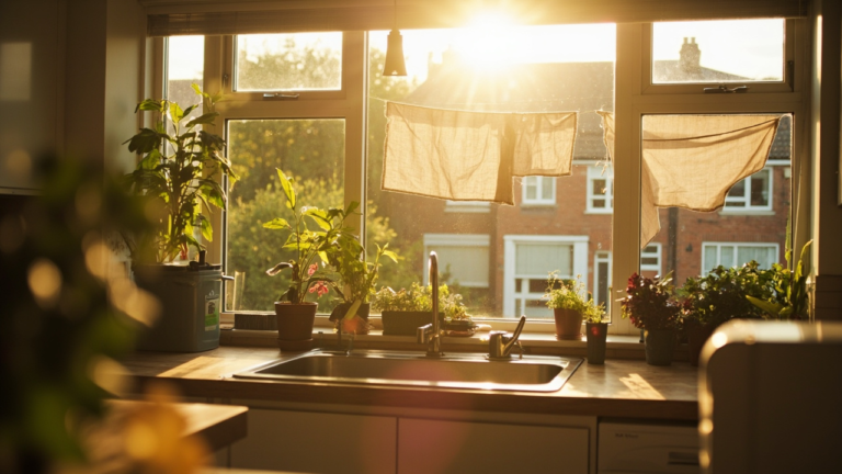 Energy-efficient serviced apartment interior — UK corporate housing ESG benefits